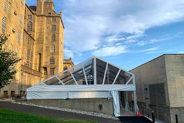 custom tent solutions for Mercer Museum