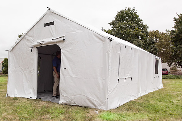 Endurance tent for disaster relief efforts.