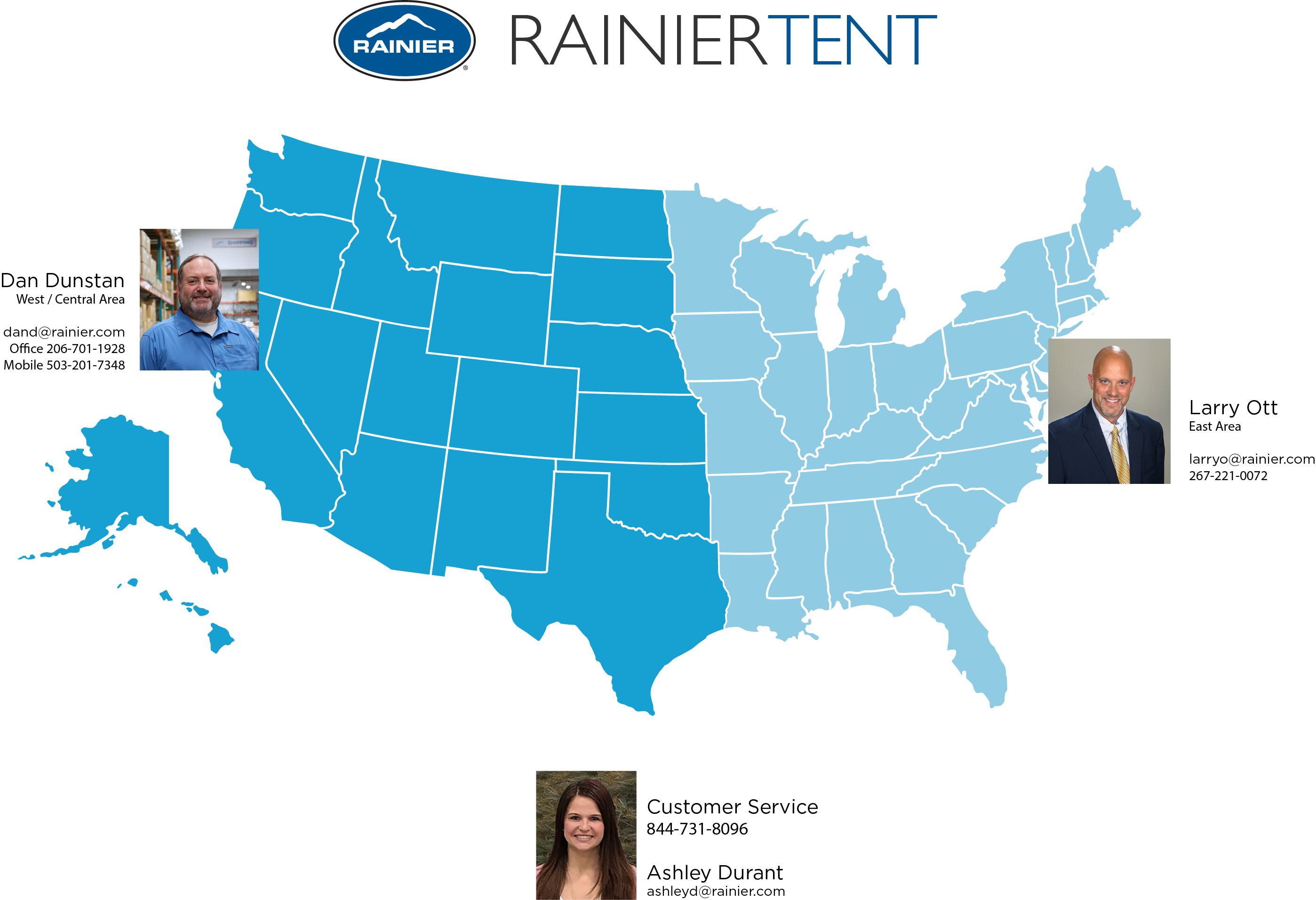 Rainier Tent Team Map