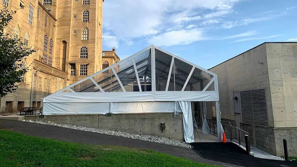 custom tent solutions for Mercer Museum